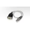 ADAPTOR USB ATEN, USB 2.0 (T) la Serial RS232 (9-pin)(T), 0.35 m, argintiu, UC232A-AT