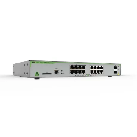 SWITCH ALLIED TELESIS, ATI SW 16P, porturi Gigabit x 16, SFP x 2, managed, rackabil, carcasa metalica, &quot;AT-GS970M/18-50&quot;