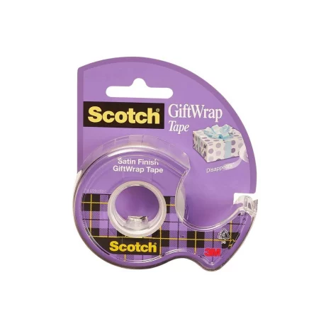 Bandă adezivă Gift Wrap cu dispenser, 19 mm x 15 m, Scotch