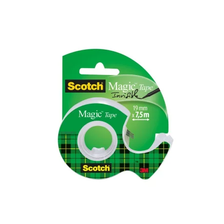 Bandă adezivă Scotch® Magic™ cu dispenser