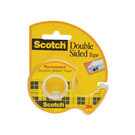 Bandă dublu adezivă cu dispenser 12 mm x 6,3 m 3M Scotch