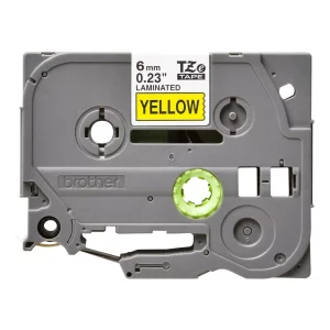 Banda Laminata Original Brother Black on Yellow, TZE611, pentru H105WB|P-TOUCH PT-E110VP|D400|D450|D600VP|E300VP|E550WVP|H110|H500|P700|P750W|PT-D210|PT-D210VP, 6mm x 3m, incl.TV 0 RON, &quot;TZE611&quot;