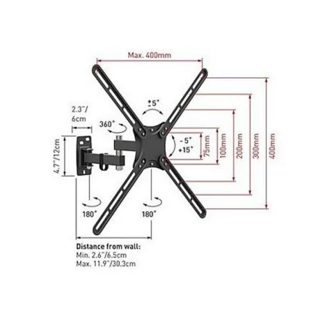 Barkan Full Motion TV Wall Mount 13&quot;-58&quot;