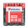 BATERIE VERBATIM  AAA (R3), 1.5V alcalina,  4 buc., shrink wrap &quot;49500&quot;