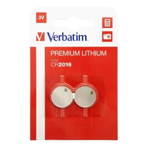 BATERIE VERBATIM, butoni (CR2016), 3V litiu, 2 buc., &quot;49934&quot;