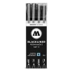 Set Liner Molotow Blackliner Set 3 4 buc