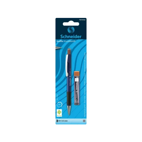 Creion mecanic profesional 0.5 mm Schneider Graffix + mine/blister