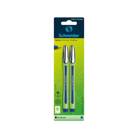 Fineliner Xpress 0.8 Schneider 2 buc/Blister