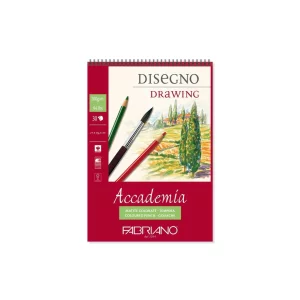 Bloc desen Accademia Disegno, A4, cu spiră, Fabriano