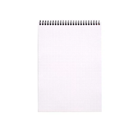 Blocnotes grafic A4, spirală metalică dublă, 80 file, Rhodia Classic Orange