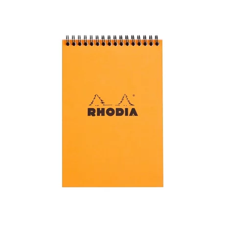 Blocnotes A5 Spiral Pad Rhodia Classic Orange Matematica