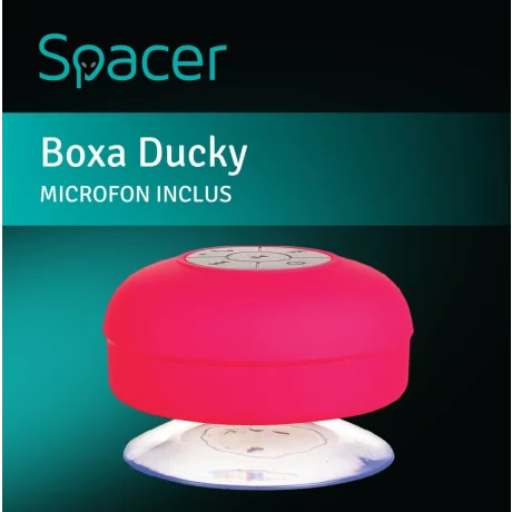 BOXA SPACER portabila bluetooth, DUCKY-BK, RMS:  3W, control volum, acumulator 300mAh, microfon incorporat, timp de funct. pana la 4 ore, distanta max. 10m, incarcare USB, BLACK, &quot;SPB-DUCKY-BK&quot;  (include TV 0.15 lei)