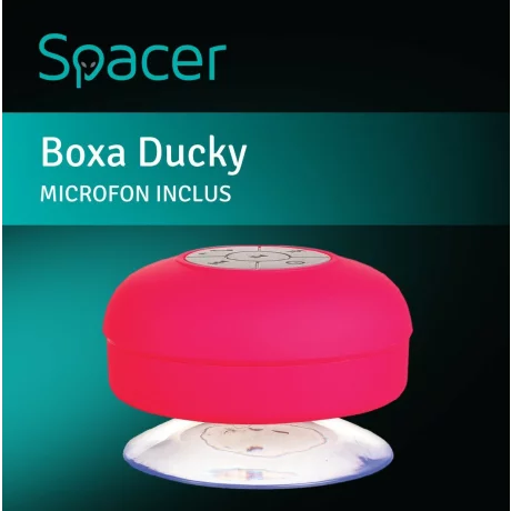 BOXA SPACER portabila bluetooth, DUCKY-BLU, RMS:  3W, control volum, acumulator 300mAh, microfon incorporat, timp de funct. pana la 4 ore, distanta max. 10m, incarcare USB, BLUE, &quot;SPB-DUCKY-BLU&quot;  (include TV 0.15 lei)