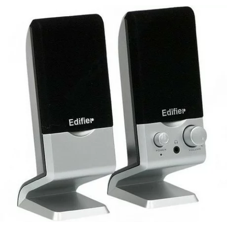 BOXE EDIFIER 2.0, RMS:   1.2W (2 x 0.6W), control volum, USB power, silver,  M1250-SL