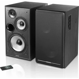 BOXE EDIFIER 2.0, RMS: 136W (2 x 14W, 2 x 14W, 2 x 40W), bluetooth telecomanda wireless 4.1, volum, bass, treble, black,&quot;R2750DB&quot; (include TV 8 lei)