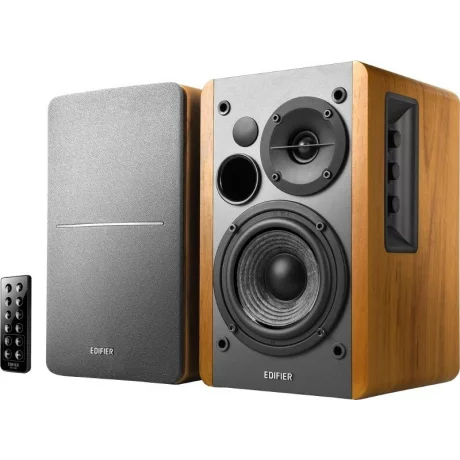 BOXE EDIFIER 2.0, RMS:  42W (2 x 21W), bluetooth telecomanda wireless, volum, bass, treble, optical, brown, R1280DBb