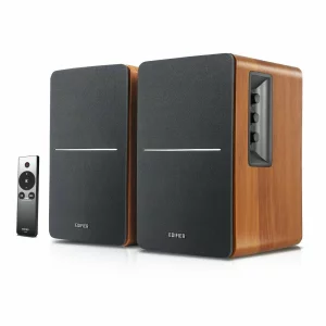 BOXE EDIFIER 2.0, RMS:  42W (2 x 21W), telecomanda wireless, volum, bass, treble, sub-out, brown, &quot;R1280TS-BR&quot; (include TV 8 lei)