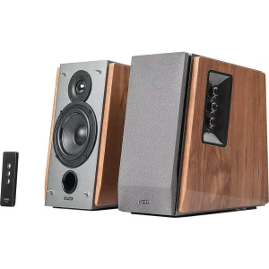 BOXE EDIFIER 2.0, RMS:  60W (2 x 13W, 2 x 17W), telecomanda wireless, volum, bass, treble, dual RCA, brown, &quot;R1600TIII&quot;   (include TV 8 lei)