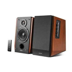 BOXE EDIFIER 2.0, RMS:  66W (2 x 15W, 2 x 18W), bluetooth telecomanda wireless, volum, bass, treble,  dual RCA, brown, &quot;R1700BT-BR&quot; (include TV 8 lei)