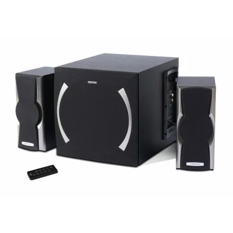 BOXE EDIFIER 2.1, RMS:   48W (2 x 12W, 1 x 24W), bluetooth, volum, bass, black; raport semnal-zgomot: #85dBA, frecventa raspuns - sateliti: 210Hz - 20kHz, subwoofer: 20Hz - 120kHz, cu port USB/SD, black, &quot;XM6BT-BK&quot;  (include TV 8 lei)