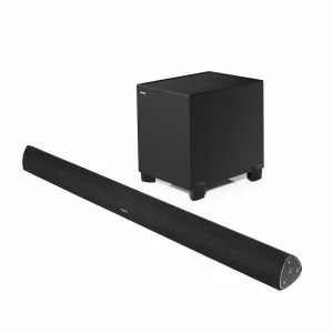 BOXE EDIFIER soundbar, bluetooth 4.0, RMS: 145W (2 x 16W, 2 x 19W, 1 x 75W), woofer 8&quot;, medii 2.75&quot;, inalte 0.75&quot;, frecv. raspuns 48Hz-20KHz, Line-in/AUX/optic/coax,tel wireless,dim1000x79x80mm, black, &quot;B7-BK&quot;  (include TV 1.5 lei)