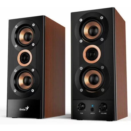 BOXE GENIUS 2.0, RMS: 20W (2 x 10W), amplificare integrata, black&amp;amp;amp;cherry wood, &quot;SP-HF800A II&quot; &quot;31730010402&quot; (include TV 3 lei)