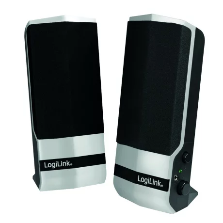 BOXE LOGILINK 2.0, RMS:  4.8W (2 x 2.4W), black&amp;amp;amp;silver, USB power &quot;SP0026&quot; (include TV 0.75 lei)