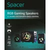 BOXE SPACER Gaming 2.1, RMS: 16W (2 x 3W + 10W) SPB-HURRICANE