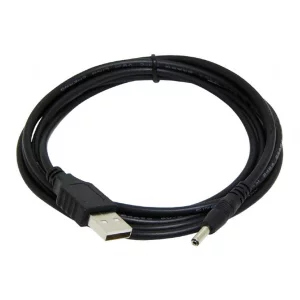 CABLU alimentare GEMBIRD, pt. HUB USB, USB la Jack Power 3.5 mm (5 V DC, 0.5 A),  1.8m, negru, &quot;CC-USB-AMP35-6&quot;