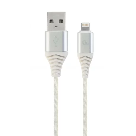 CABLU alimentare si date GEMBIRD, pt. smartphone, USB 2.0 (T) la Lightning (T),  2m CC-USB2B-AMLM-2M-BW2