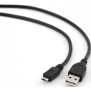CABLU alimentare si date SPACER, USB 2.0 (T) la Micro-USB 2.0 (T),  1.8m, black, SPC-MUSB-6