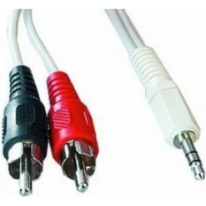 CABLU audio GEMBIRD  stereo (3.5 mm jack la 2 x RCA),  2.5m &quot;CCA-458-2.5M&quot;