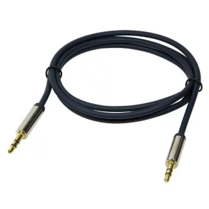 CABLU audio LOGILINK  stereo (3.5 mm jack T/T), 0.5m, conectori auriti, albastru &quot;CA10050&quot;