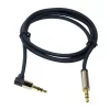 CABLU audio LOGILINK  stereo (3.5 mm jack T/T), 1m, conectori auriti, un conector 90 grade, albastru &quot;CA11100&quot;