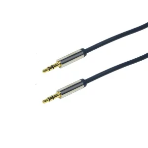 CABLU audio LOGILINK  stereo (3.5 mm jack T/T), 3m, conectori auriti, albastru &quot;CA10300&quot;