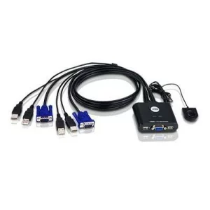 SWITCH KVM ATEN control 2 PC la 1 KVM, conector tip USB (T) x 4 | VGA (T) x 2, &quot;CS22U-A7&quot;