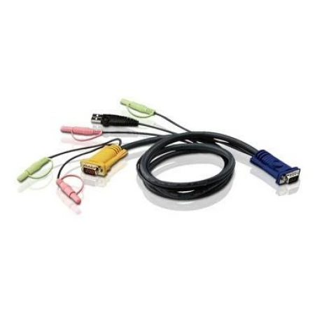 CABLU KVM ATEN, convertor Serial la Video + USB+ Audio Plugs(Mic &amp;amp; Speaker), conector 1: SPHD-15 Male &quot;2L-5302U&quot;