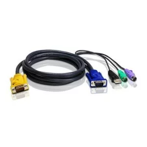 CABLU KVM ATEN, convertor Serial la Video + USB + PS/2, conector 1: SPHD-18 (T); conector 2: VGA (T), PS/2 x 2, USB (T), &quot;2L-5302UP&quot;