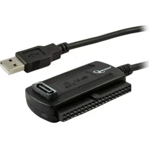 CABLU USB GEMBIRD adaptor, USB 2.0 (T) la IDE (M) ori S-ATA (M), 30cm, negru, AUSI01