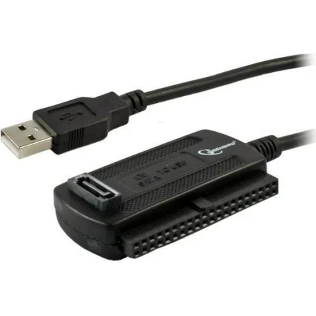 CABLU USB GEMBIRD adaptor, USB 2.0 (T) la IDE (M) ori S-ATA (M), 30cm, negru, AUSI01