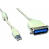CABLU USB GEMBIRD adaptor, USB 2.0 (T) la Paralel (Centronics 36-pin), 1.8m,  alb, CUM360