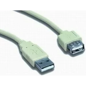 CABLU USB GEMBIRD prelungitor, USB 2.0 (T) la USB 2.0 (M),  0.75m, alb, CC-USB2-AMAF-75CM/300