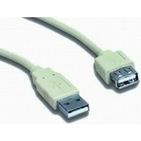 CABLU USB GEMBIRD prelungitor, USB 2.0 (T) la USB 2.0 (M),  0.75m, alb, CC-USB2-AMAF-75CM/300