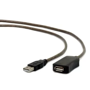 CABLU USB GEMBIRD prelungitor, USB 2.0 (T) la USB 2.0 (M), 10m,  black UAE-01-10M