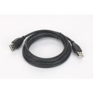 CABLU USB GEMBIRD prelungitor, USB 2.0 (T) la USB 2.0 (M),  1.8m, negru, CCP-USB2-AMAF-6