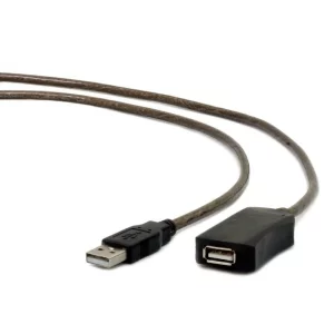 CABLU USB GEMBIRD prelungitor, USB 2.0 (T) la USB 2.0 (M),  5m, black UAE-01-5M