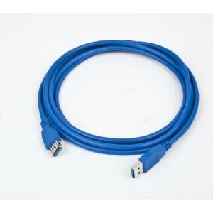 CABLU USB GEMBIRD prelungitor, USB 3.0 (T) la USB 3.0 (M), 1.8m, conectori auriti, albastru CCP-USB3-AMAF-6