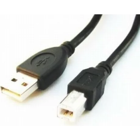 CABLU USB GEMBIRD pt. imprimanta, USB 2.0 (T) la USB 2.0 Type-B (T), 3m, conectori auriti, negru, CCP-USB2-AMBM-10