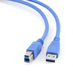 CABLU USB GEMBIRD pt. imprimanta, USB 3.0 (T) la USB 3.0 Type-B (T), 0.5m, albastru, CCP-USB3-AMBM-0.5M