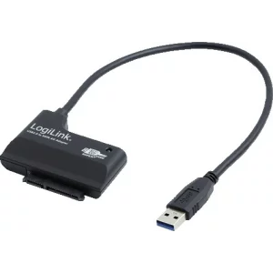 CABLU USB LOGILINK adaptor, USB 3.0 (T) la S-ATA 3 (T),  6cm, adaptor USB la HDD S-ATA 3 2.5&quot;, negru, AU0013
